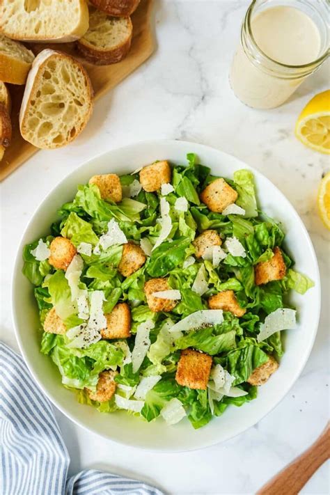 Easy Caesar Salad Without Anchovies Get On My Plate