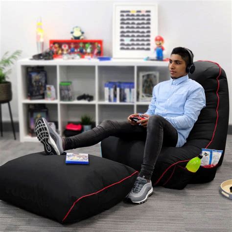 BLACK RUGAME GAMER BEAN BAG CHAIR Made In Britain