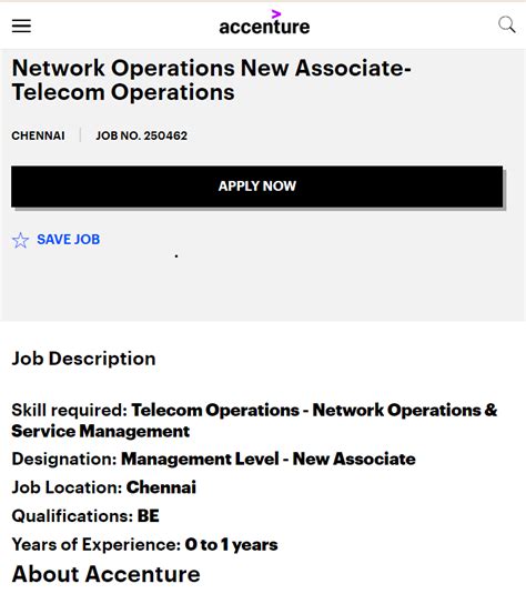 Accenture Recruitment 2023 Hiring Network Operations Bachelor S Degree