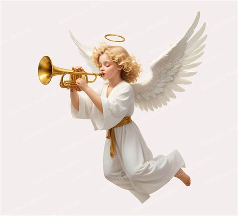 Trumpet Angel Png, Trumpeting Angel Shape, Angel Silhouette, Angel