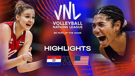 Cro Vs Usa Highlights Week Women S Vnl Youtube