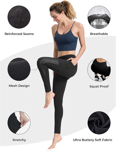 Along Fit Damen Sport Leggings Mit Netzeinsatz Einsatz Mesh Blickdichte