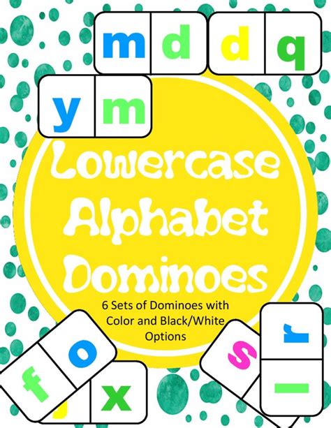 Mega Alphabet Dominoes Bundle Made By Teachers