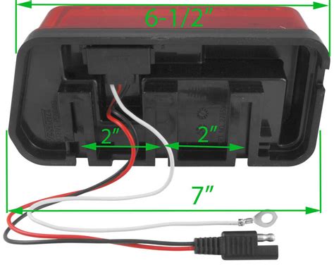 Wraparound LED Tail Light for Trailers Over 80" - 7 Function ...