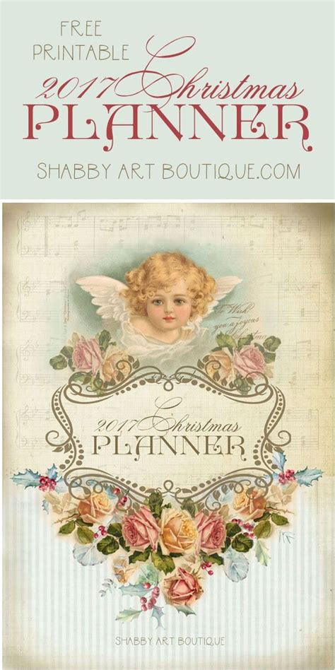 Free Printable Vintage Christmas Planner From Shabby Art Boutique