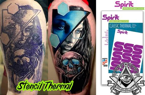 Spirit Classic Thermal Tattoo Transfer Paper 100 Sheets Flim กระดาษ