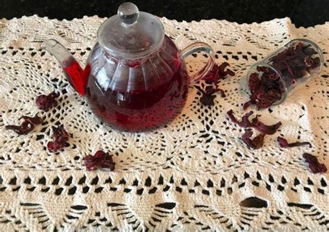 T De Flor De Jamaica Hibiscus Receta De Rosanas Ideas Cookpad