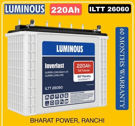 Luminous Ah Battery Iltt Months Warranty At Rs