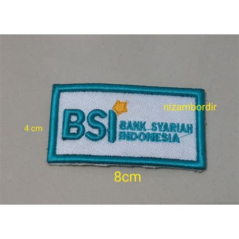 Jual LOGO BSI Bordiran Timbul 3D Biasa Shopee Indonesia