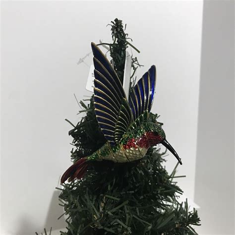 Dillard s Trimsetter Cloisonné Hummingbird Ornament Christmas NIB eBay