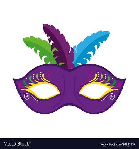 Mardi Gras Mask Feathers