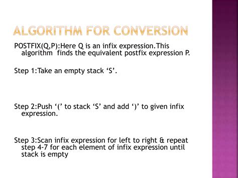 Infix Postfix Expression Conversion Ppt