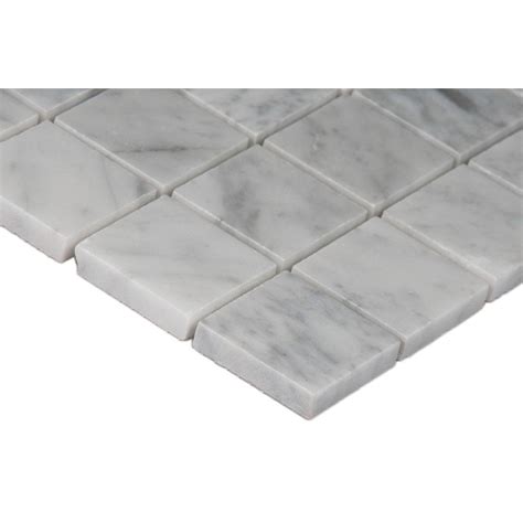 Carrara White 2x2 Polished Marble Mosaic Tile Tilesbay