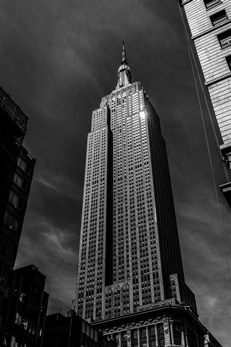 Empire State Building Black And White