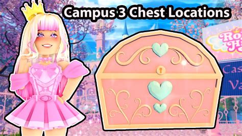 Easy Guide Chest Locations In Campus Update Part Royale High Youtube