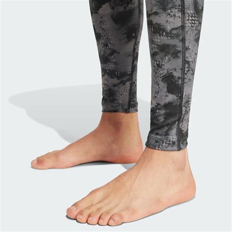 Adidas Techfit Training Allover Print Long Tights Black Adidas Uae