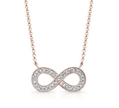 Coby Madison Rose Gold Infinity Necklace