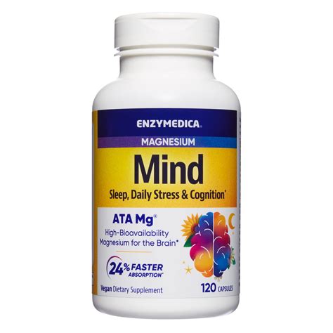 Enzymedica Magnesium Mind With Ata Mg Support Sleep And Healthy