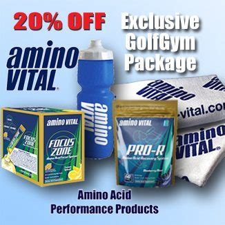 Amino Vital Golfers Focus-Recovery Package - GOLFGYM®, LLC