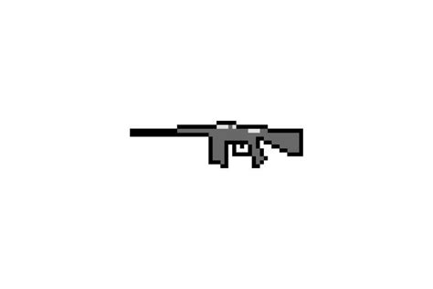 Pixel Art Rifle Gun Graphic By Muhammad Rizky Klinsman · Creative Fabrica