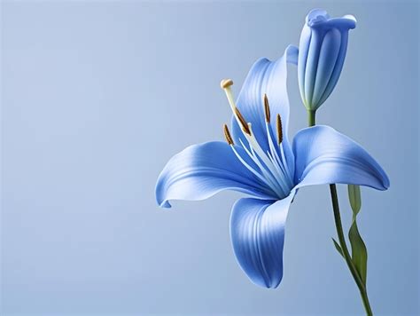 Premium Photo | Lily flower in studio background single lily flower ...