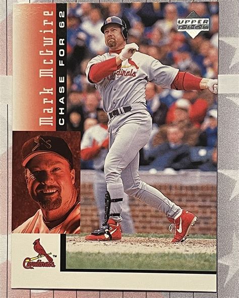 1998 Upper Deck Mark McGwire Home Run Chase For 62 Card 3 Of 30 EBay