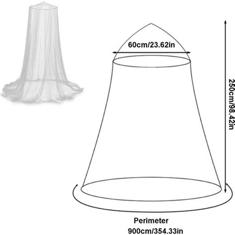 Ciel De Lit Moustiquaire Blanc Moustiquaire Baldaquin Lit Simple