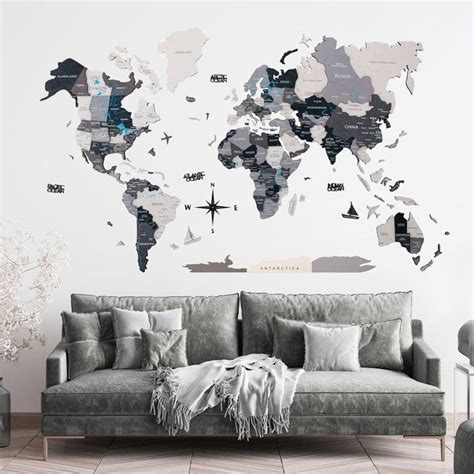 Wooden World Maps For Wall Decor Enjoy The Wood World Map Wall Art