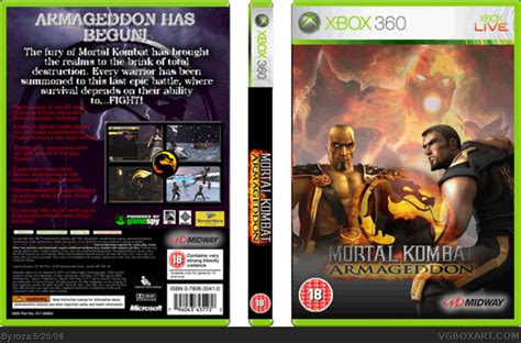 Mortal Kombat Armageddon Xbox Box Art Cover By Roza