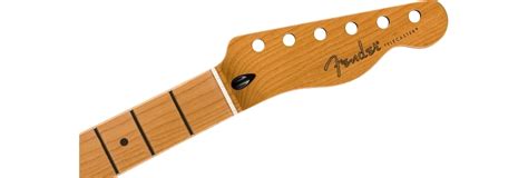 Satin Roasted Maple Telecaster Neck 22 Jumbo Frets 12 Flat Oval Shape Curated Grids