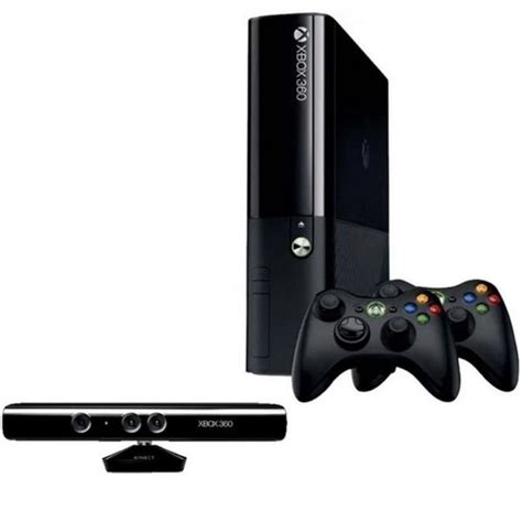 Microsoft Xbox 360 Super Slim 4gb 2 Controles Kinect E 5 Jogos