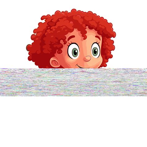 Annie Clipart Gadis Rambut Keriting Merah Kecil Yang Lucu Dengan Kartun