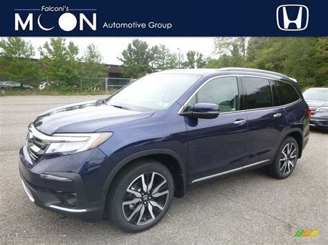 2019 Obsidian Blue Pearl Honda Pilot Touring Awd 129616325 Photo 10 Car Color