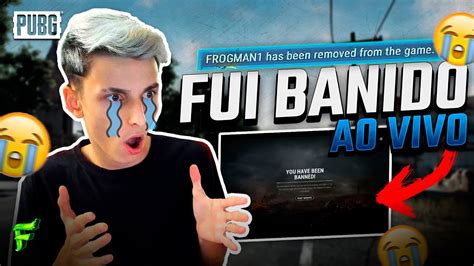 FROGMAN FOI BANIDO AO VIVO PUBG YouTube