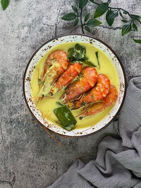 Udang Masak Lemak Stock Image Image Of Taste Herbs 219098579