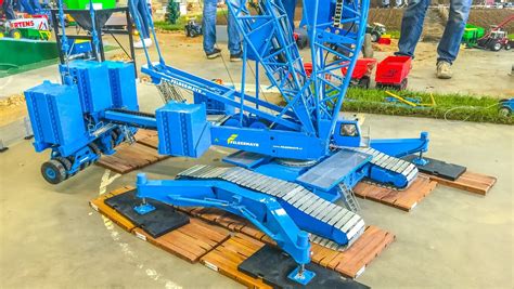 Stunning Giant Rc Crane Builds A Wind Power Plant Power Plant Lego