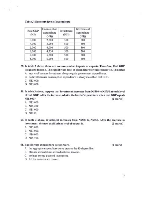 Pma S Principles Of Macroeconomics St Opp Nov Nust Past