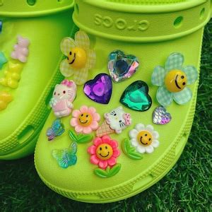 Funky Y K Crocs Jibbitz Shoe Charms Gummy Bear Smiley Etsy