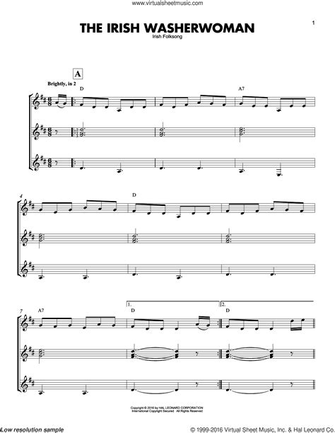 The Irish Washerwoman Sheet Music For Guitar Ensemble Pdf