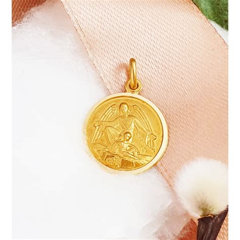 MEDALLA ORO ANGEL DE LA GUARDA Joyerias Vergara