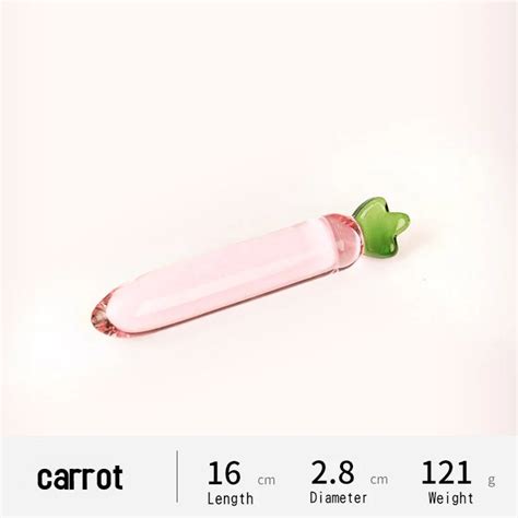 5 Types Vegetable And Fruit Shape Crystal Dildo Glass Butt Plug Cute Novelty Adult Sex Toys