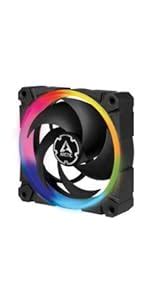 ARCTIC P12 PWM PST A RGB Ventilateur PC Ventilateur de boîtier PWM