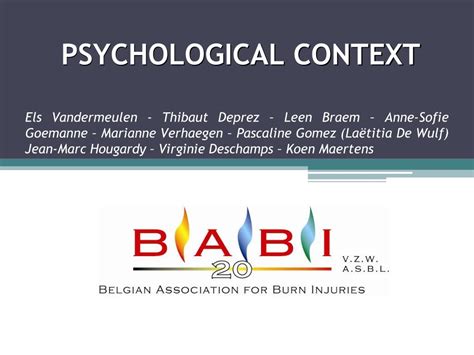 Ppt Psychological Context Powerpoint Presentation Free Download Id