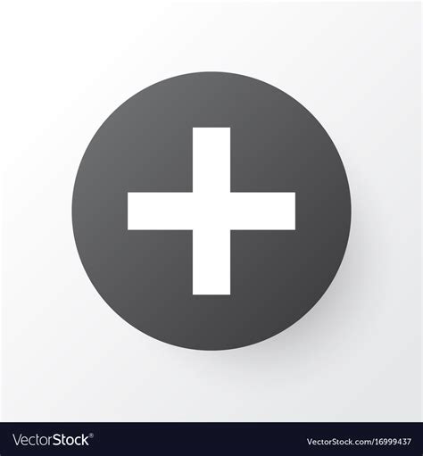 Add Icon Symbol Premium Quality Isolated Plus Vector Image