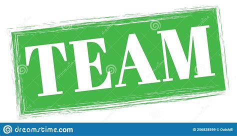 TEAM Text Written On Green Stamp Sign Stock Illustration Illustration