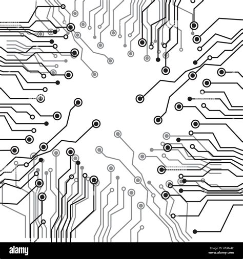 Figure Electrical Circuits Icon Vector Illustraction Design Stock