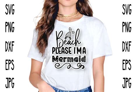 Beach Please Im A Mermaid Graphic By Retro Creative Fabrica