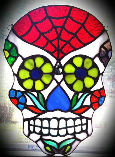 Sugar Skull Stained Glass By Segovia On Etsy