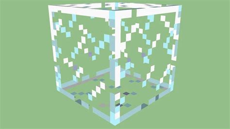 Minecraft Glass Block By Zapperier 3d Model