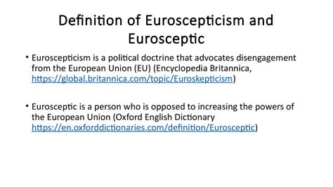 What causes Euroscepticism - online presentation